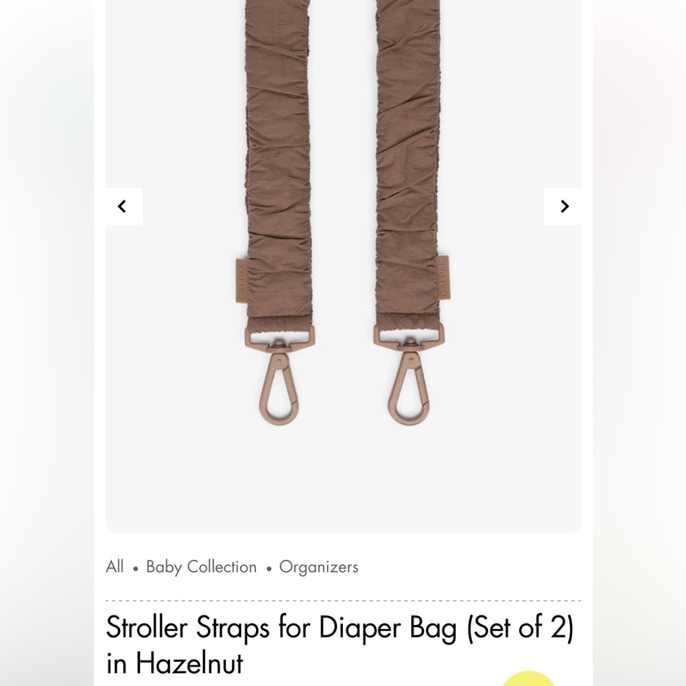Calpak Hazelnut Baby Bag Set with stroller straps - Picture 4 of 11